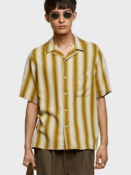 Fit micro corduroy shirt